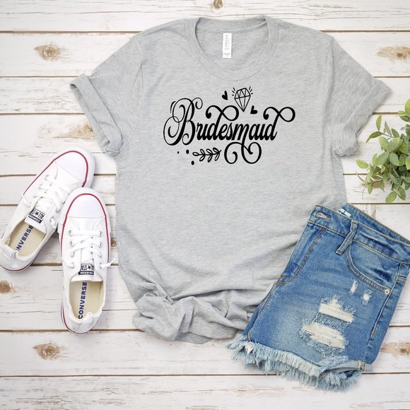Bella Canvas Tops - Wedding graphic design tee shirts